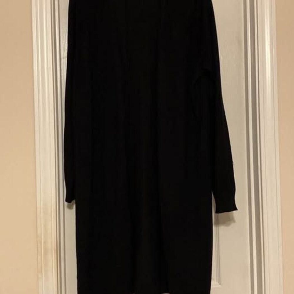 Women’s Verve Ami Black sweater‎ coat size large AS IS